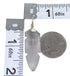 Navajo Authentic Sterling Silver Feather Pendant RX67822